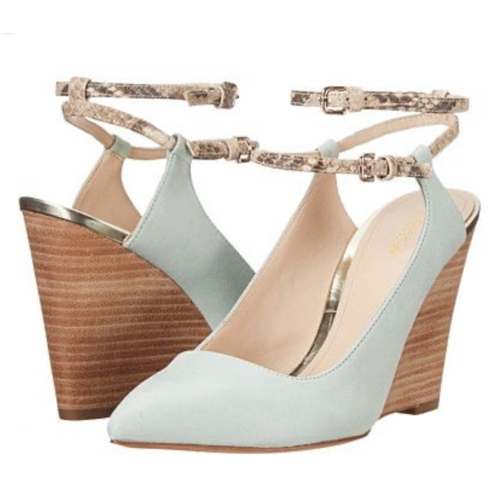 COACH pointy wedge sandals
